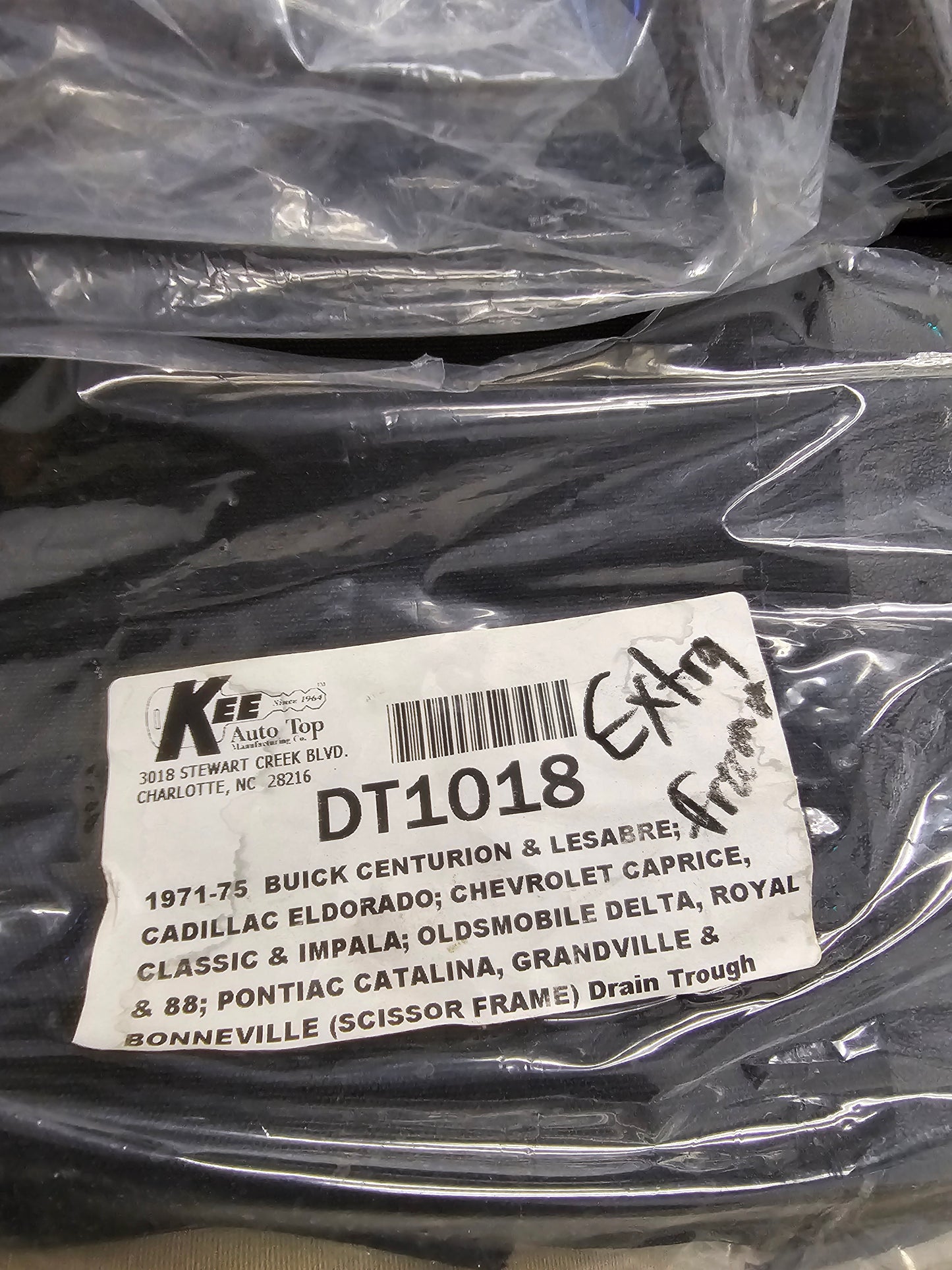 Kee Auto Top Drain Trough (Brand New) (Rain Well) Black