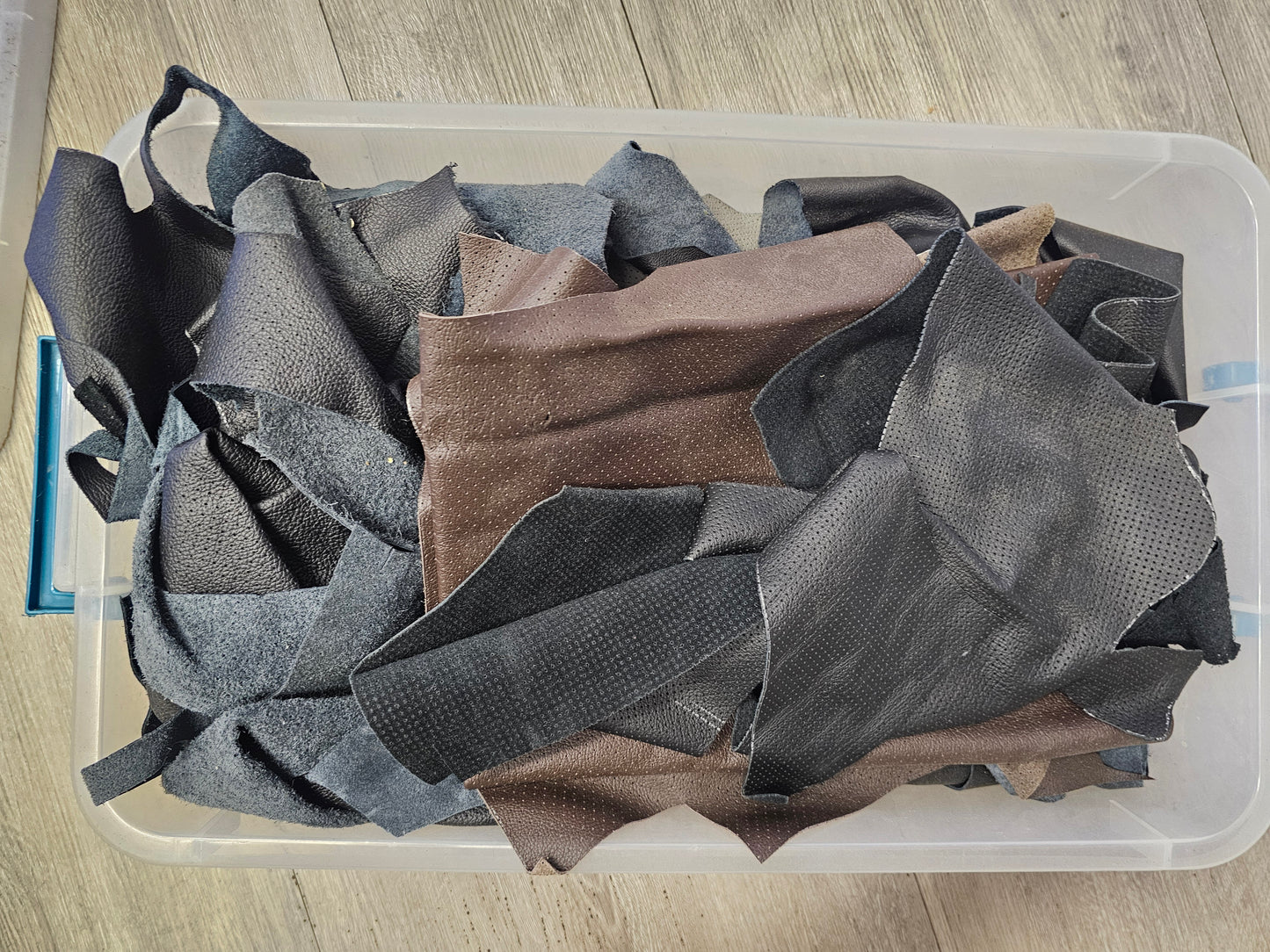 Leather scraps
