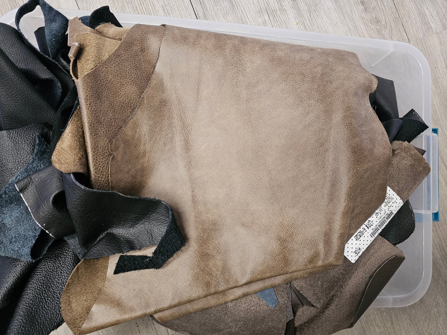 Leather scraps