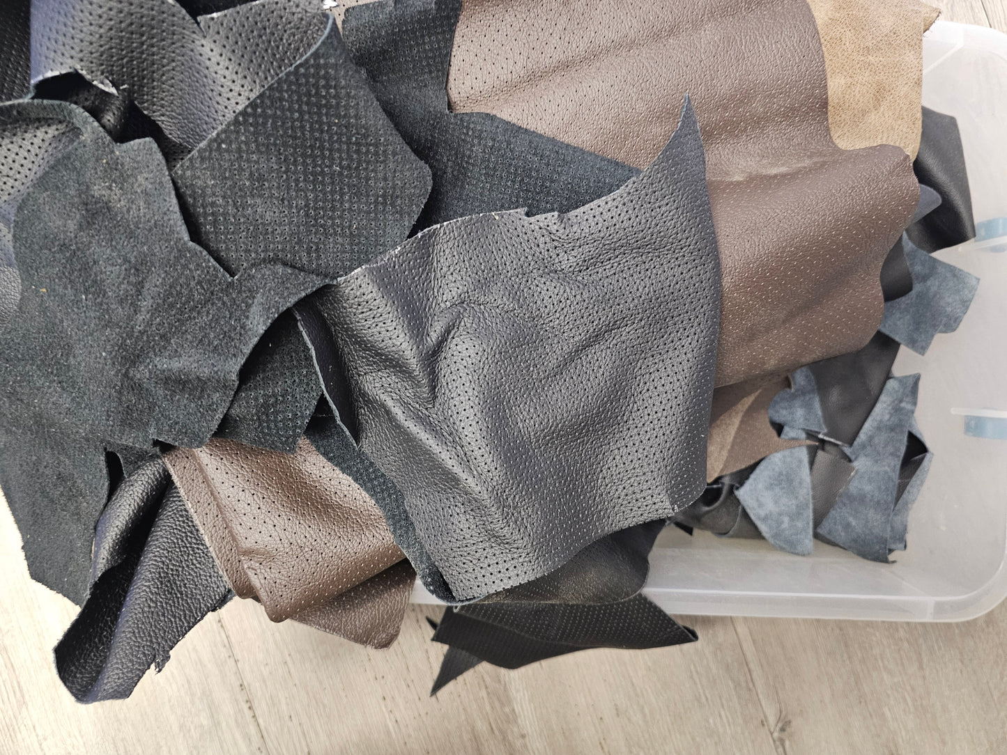 Leather scraps